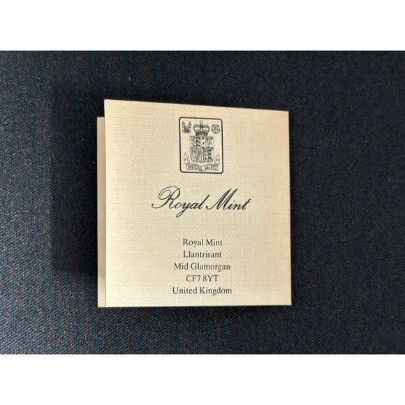 1986 Great Britain Silver PiedFort Proof 1 Pound  .925 Mint Box - Picture 4 of 5